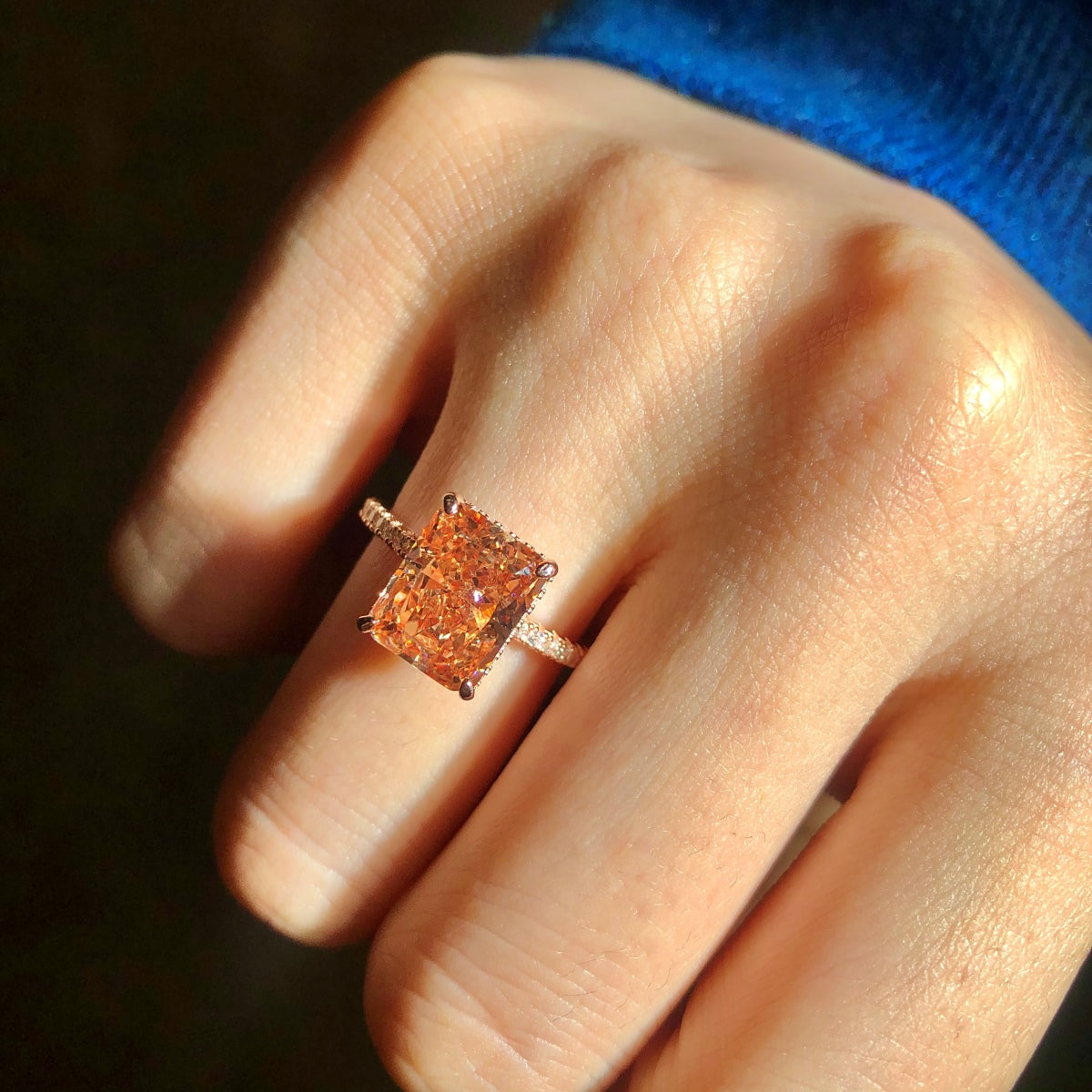 [Joyas Regalia] Anillo de compromiso de lujo de 4,0 quilates