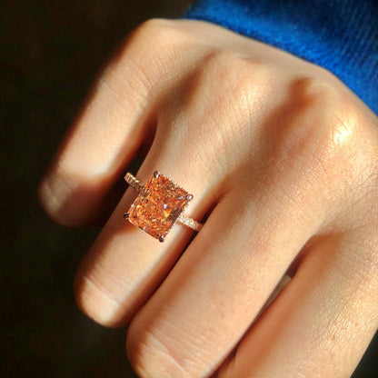 [Joyas Regalia] Anillo de compromiso de lujo de 4,0 quilates