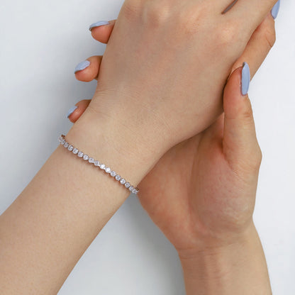 [Bijoux Regalia] Bracelet quotidien orné et scintillant à taille ronde