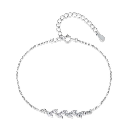 [Regalia jewelry]Elegant Wheat Leaves Shape Bracelet