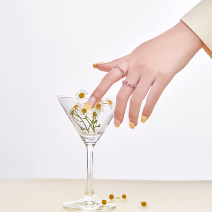 [Joyas Regalia] Anillo de fiesta con corte radiante, elegante y energético