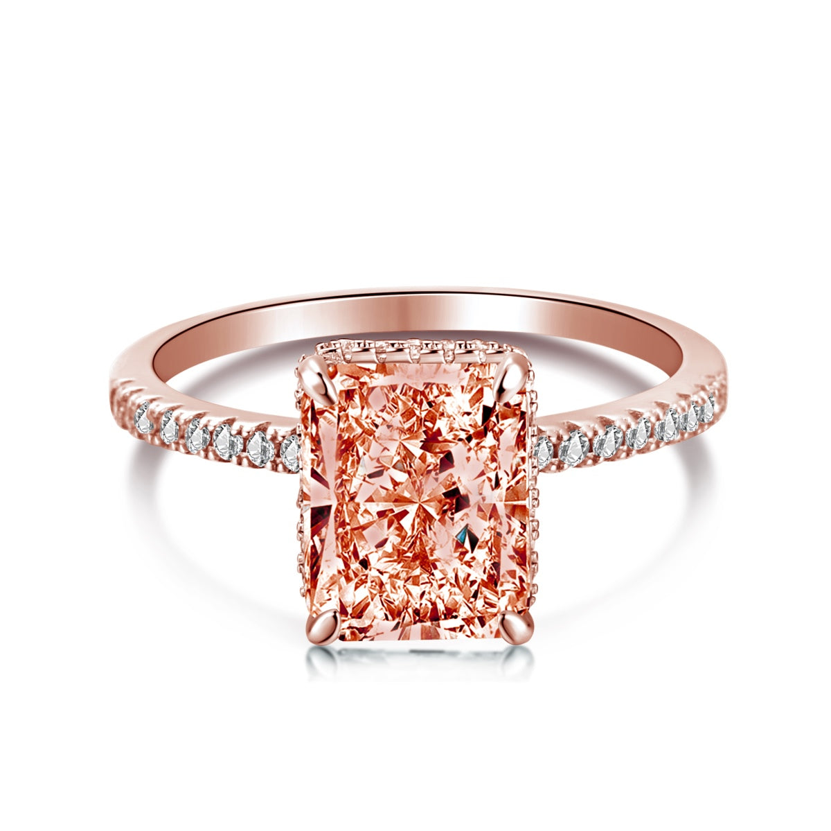 [Joyas Regalia] Anillo de compromiso de lujo de 4,0 quilates