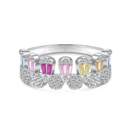 [Bijoux Regalia] Superbe bague quotidienne à taille radiante