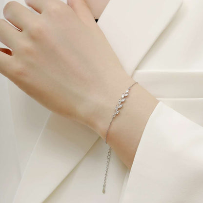 [Bijoux Regalia] Bracelet élégant en forme de feuilles de blé