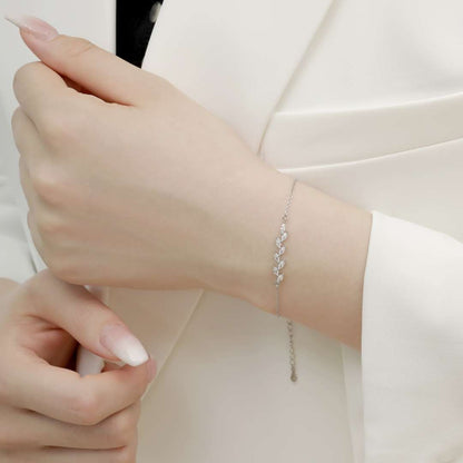 [Bijoux Regalia] Bracelet élégant en forme de feuilles de blé