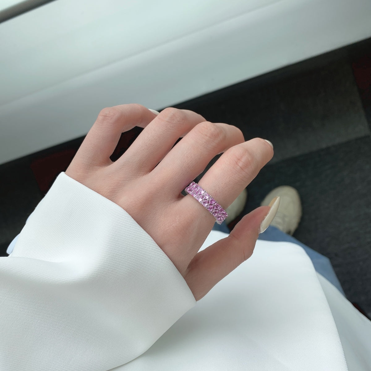 [Joyas Regalia] Anillo de corazón brillante