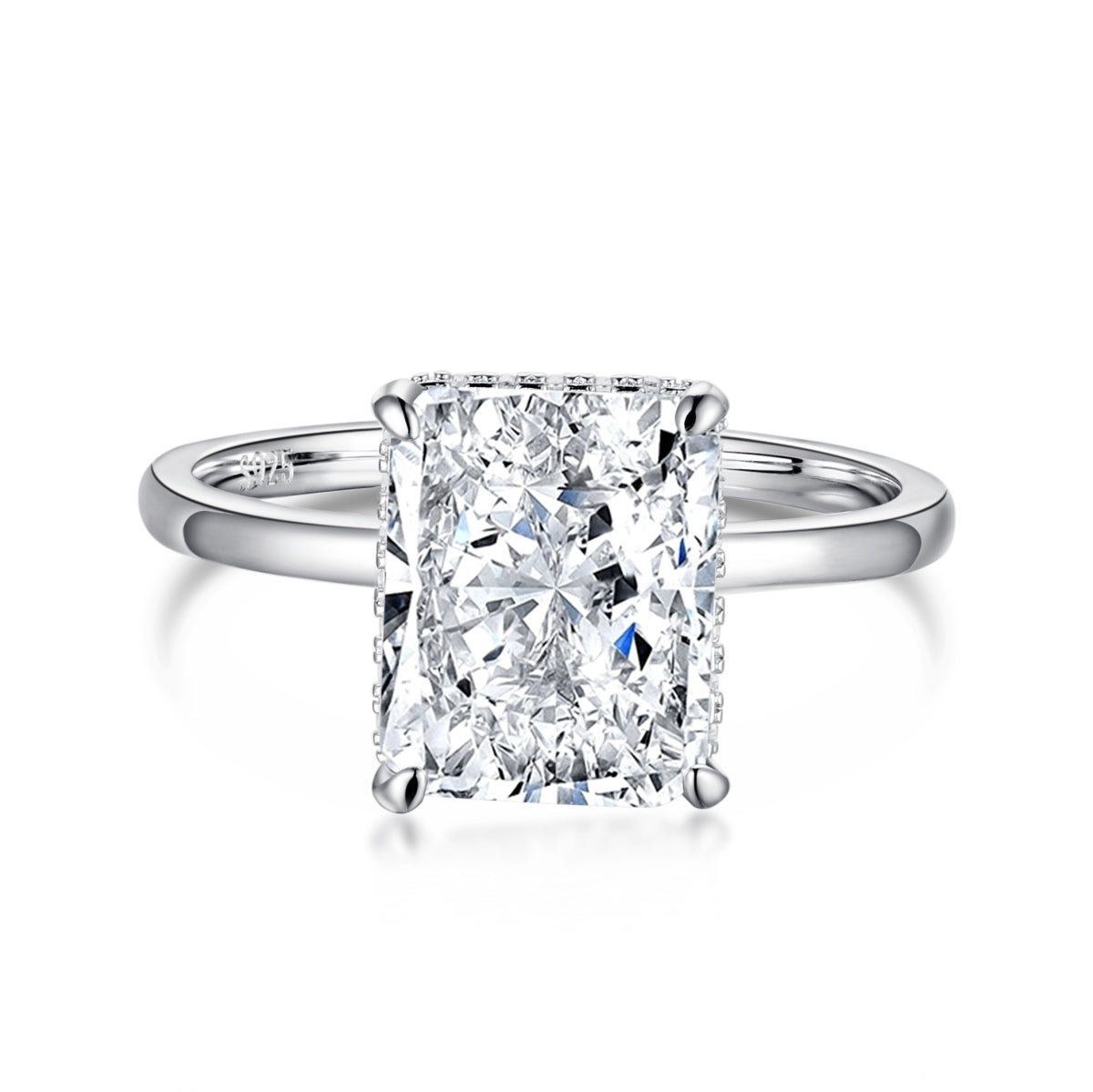 [Regalia jewelry]4.0 Carat Ornate Enchanting Radiand Cut Banquet Ring