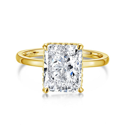 [Regalia jewelry]4.0 Carat Ornate Enchanting Radiand Cut Banquet Ring
