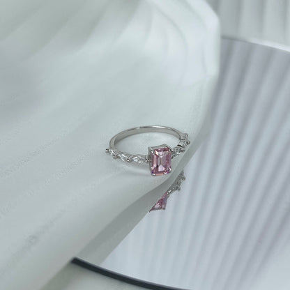 [Joyas Regalia] Anillo diario de corte radiante y delicado de 1,0 quilates