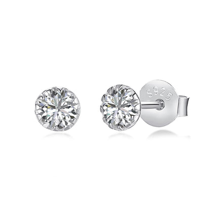 [Regalia jewelry]Sparkling Colorful Round Shape Earrings