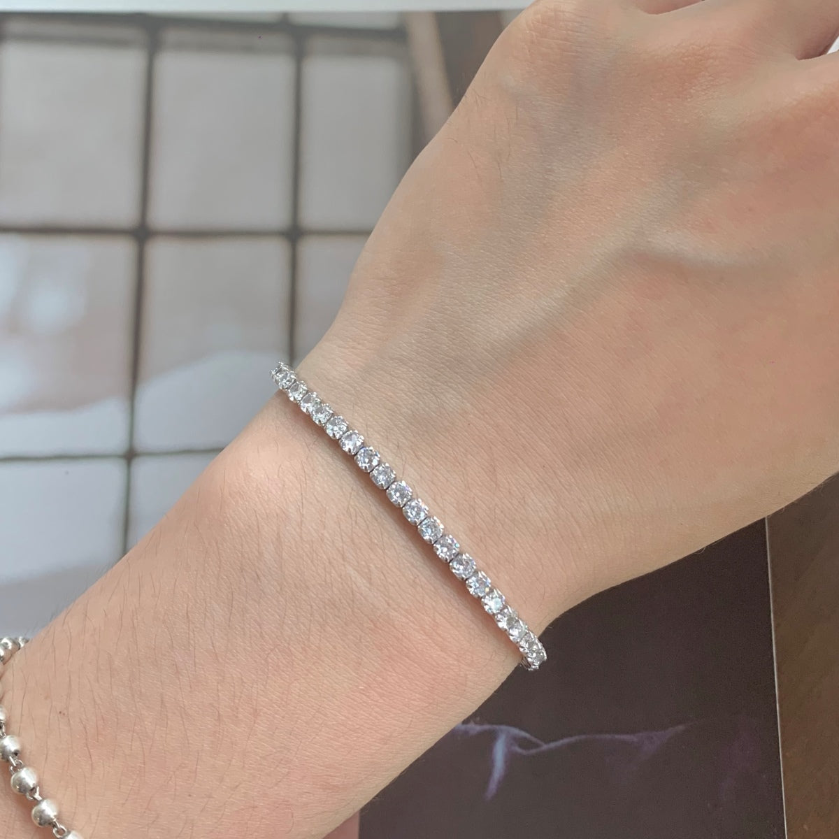 [Bijoux Regalia] Bracelet quotidien scintillant à taille ronde