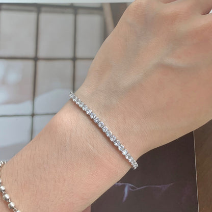 [Bijoux Regalia] Bracelet quotidien scintillant à taille ronde