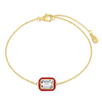 [Bijoux Regalia] Bracelet quotidien en émeraude colorée scintillante de 2,0 carats