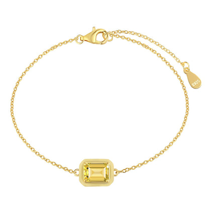 [Bijoux Regalia] Bracelet quotidien en émeraude colorée scintillante de 2,0 carats