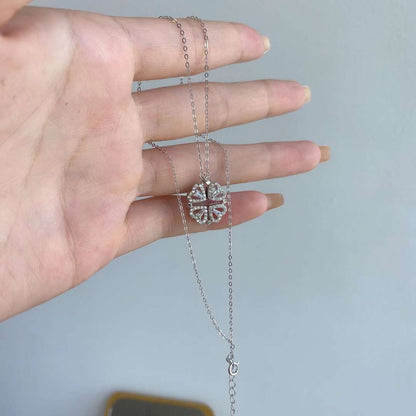 [Regalia jewelry]Ornate Heart Cut Flower Shape Necklace