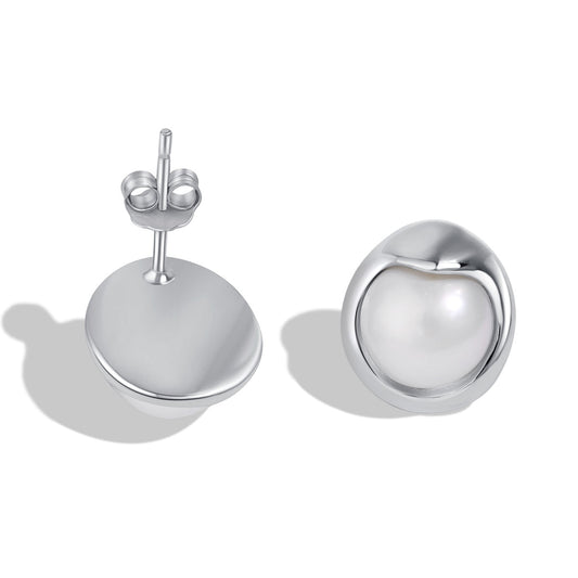 [Regalia jewelry]Dainty Bread Pearl Earrings
