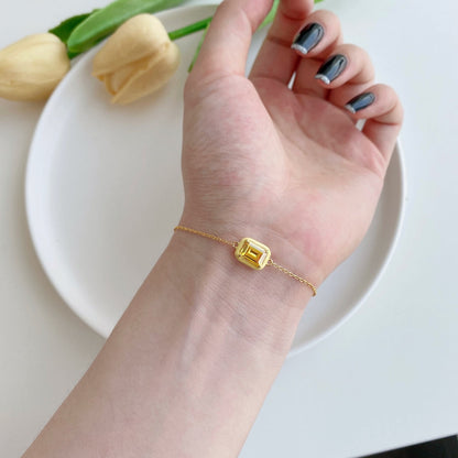 [Bijoux Regalia] Bracelet quotidien en émeraude colorée scintillante de 2,0 carats
