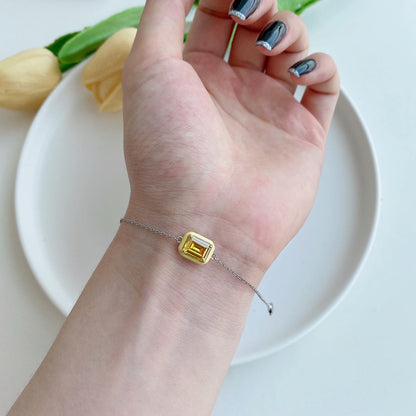 [Bijoux Regalia] Bracelet quotidien en émeraude colorée scintillante de 2,0 carats