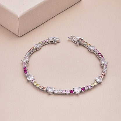 [Bijoux Regalia] Bracelet romantique en forme de cœur avec coupe ronde