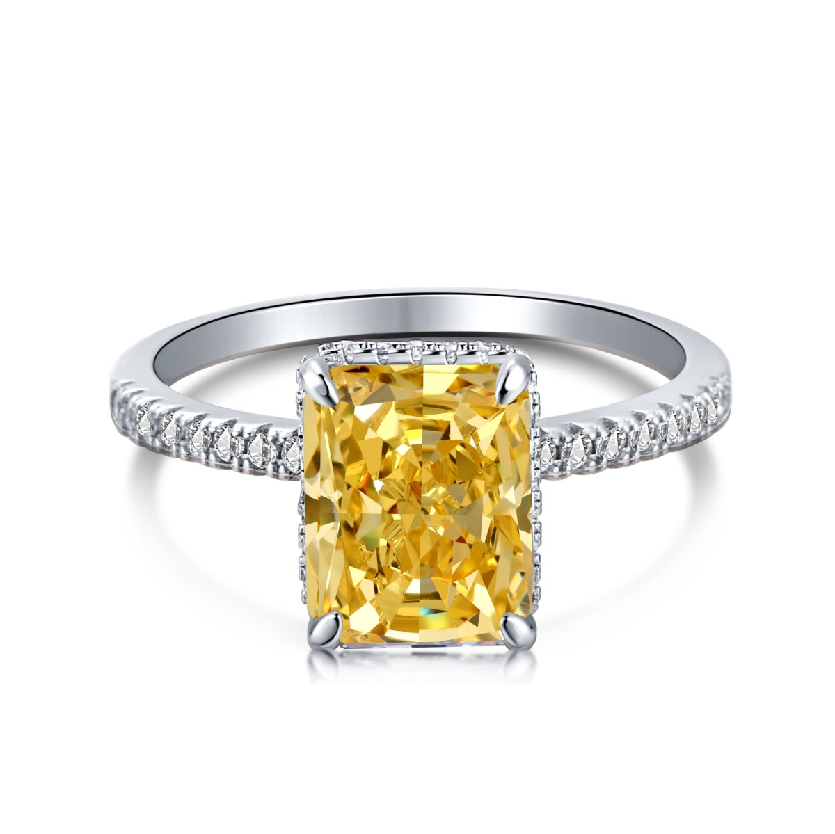 [Joyas Regalia] Anillo de compromiso de lujo de 4,0 quilates