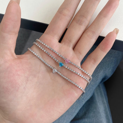 [Bijoux Regalia] Bracelet d'amoureux élégant et romantique en forme de cœur de 0,5 carat