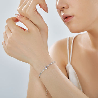[Bijoux Regalia] Bracelet quotidien exquis taille ovale de 0,75 carat
