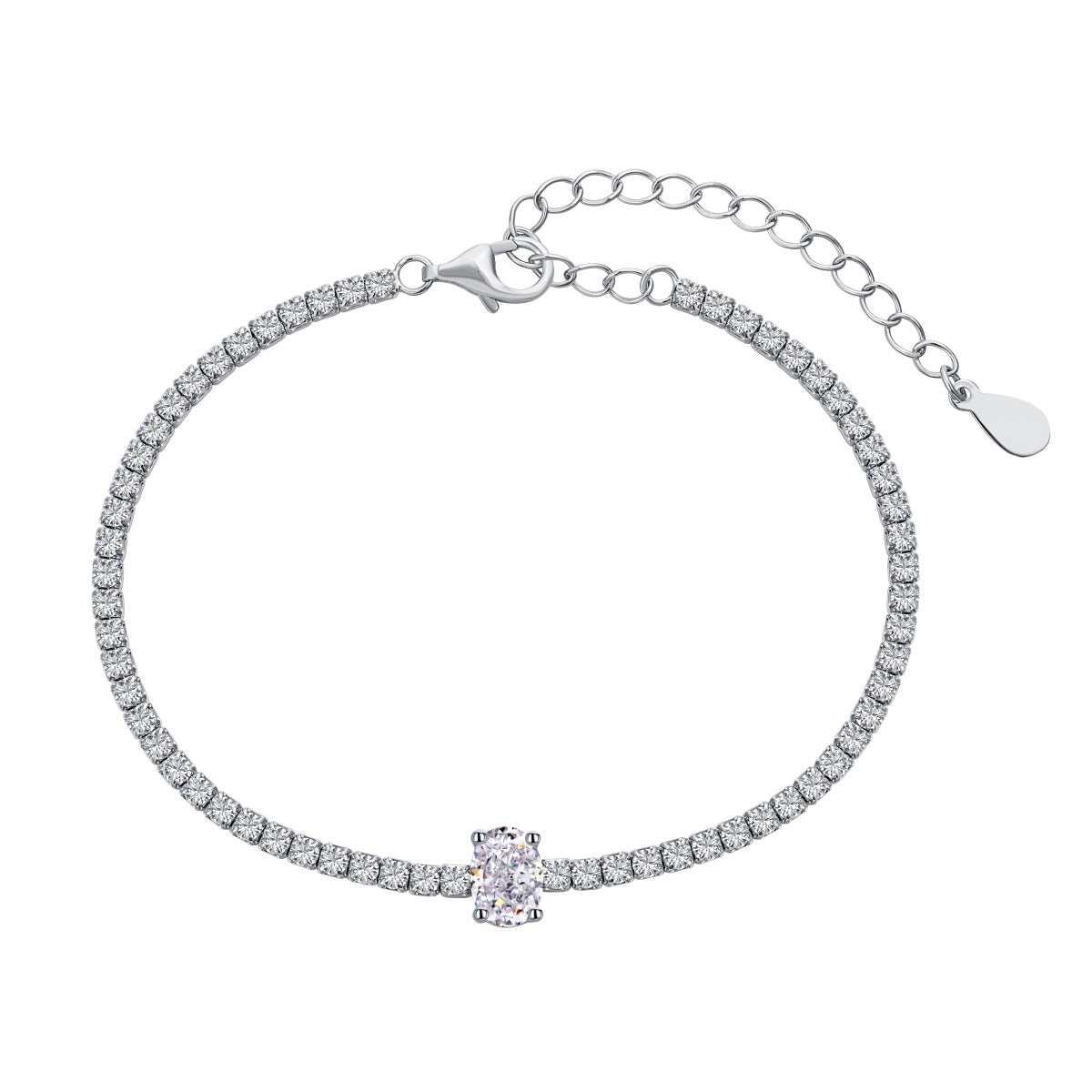 [Bijoux Regalia] Bracelet quotidien exquis taille ovale de 0,75 carat