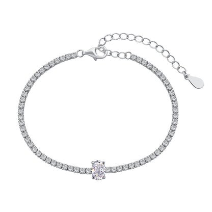 [Bijoux Regalia] Bracelet quotidien exquis taille ovale de 0,75 carat