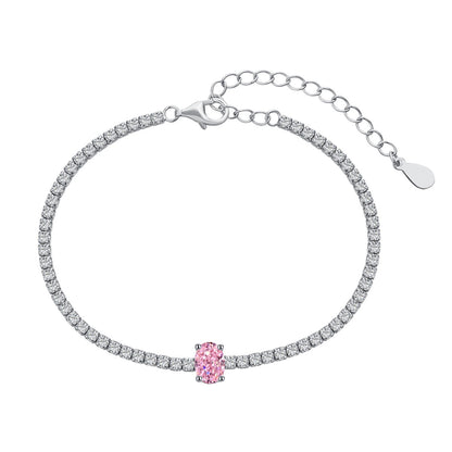 [Bijoux Regalia] Bracelet quotidien exquis taille ovale de 0,75 carat