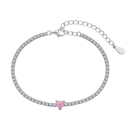 [Bijoux Regalia] Bracelet d'amoureux élégant et romantique en forme de cœur de 0,5 carat