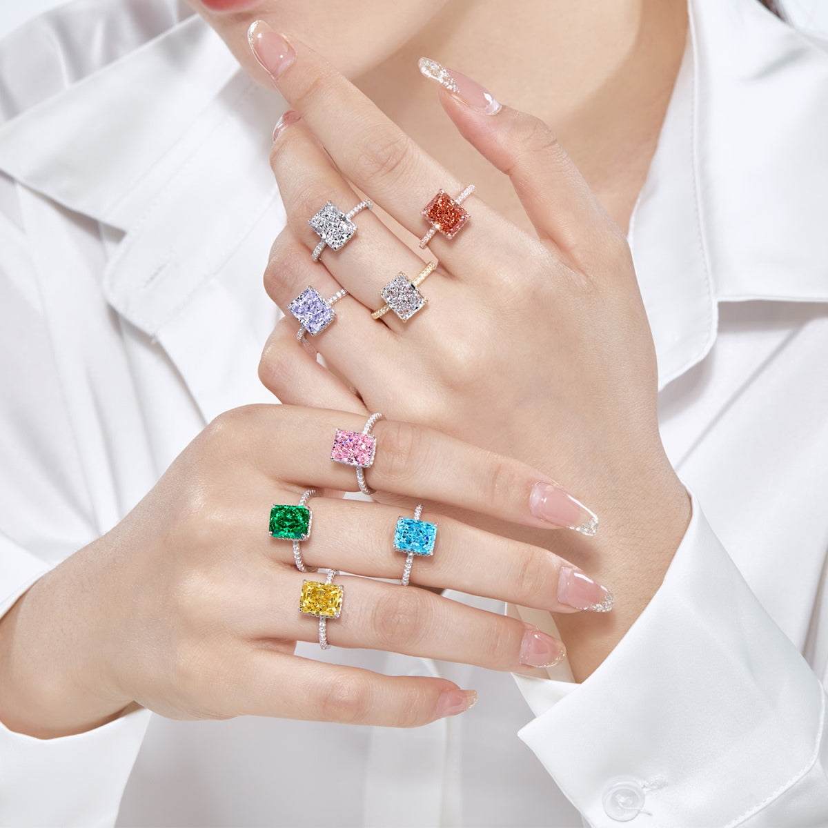 [Joyas Regalia] Anillo de compromiso de lujo de 4,0 quilates