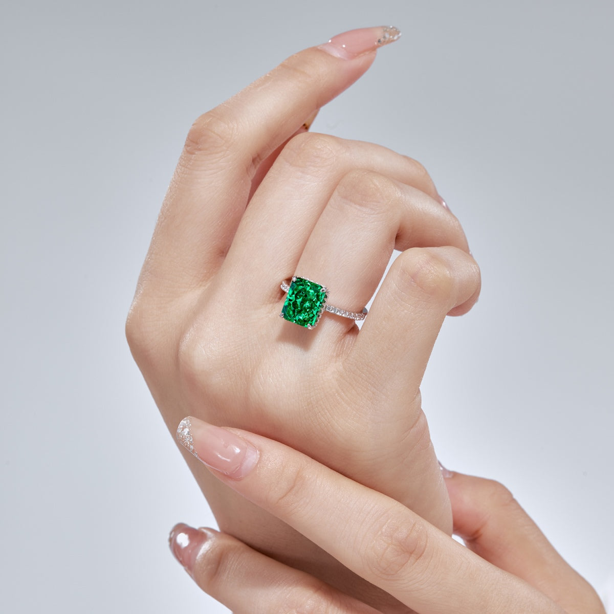 [Joyas Regalia] Anillo de compromiso de lujo de 4,0 quilates