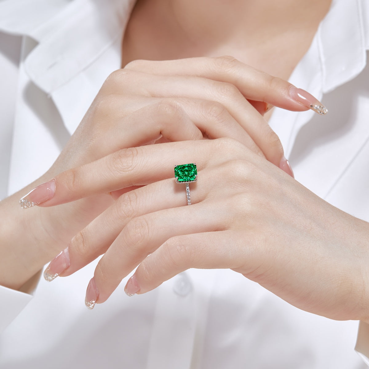 [Joyas Regalia] Anillo de compromiso de lujo de 4,0 quilates