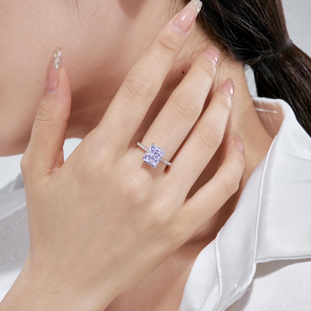 [Joyas Regalia] Anillo de compromiso de lujo de 4,0 quilates