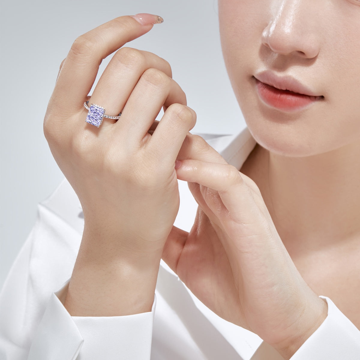 [Joyas Regalia] Anillo de compromiso de lujo de 4,0 quilates