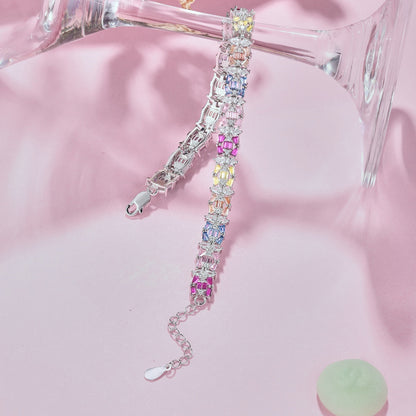 [Bijoux Regalia] Bracelet de fête délicat et coloré à plusieurs coupes