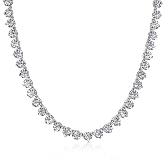 [Bijoux Regalia] Collier tennis orné en forme de cœur