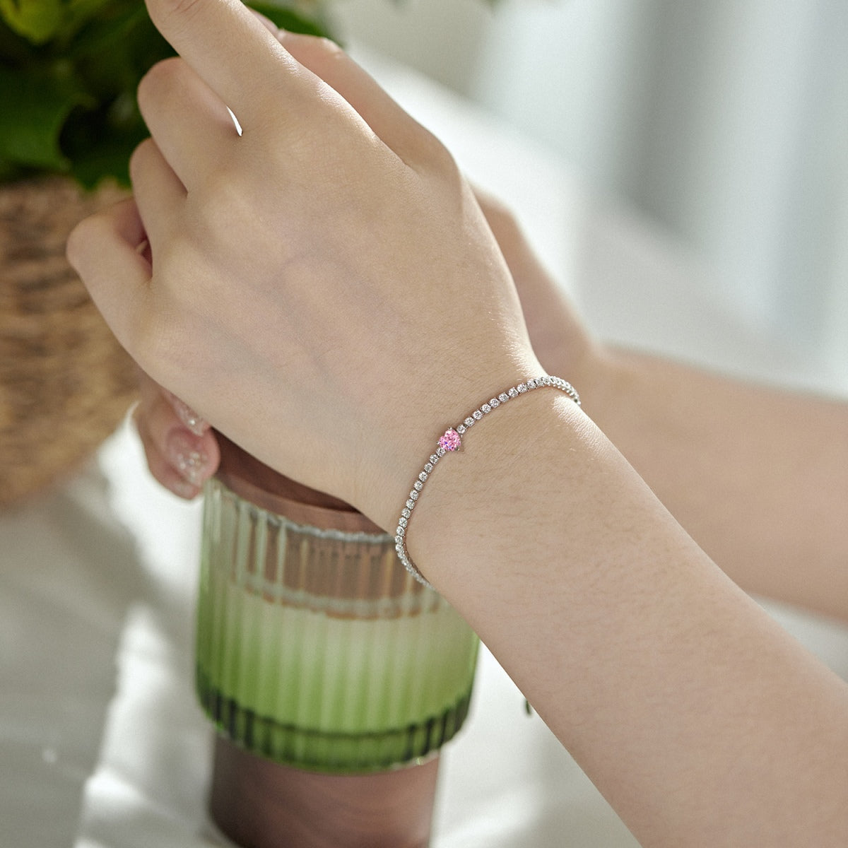 [Bijoux Regalia] Bracelet d'amoureux élégant et romantique en forme de cœur de 0,5 carat