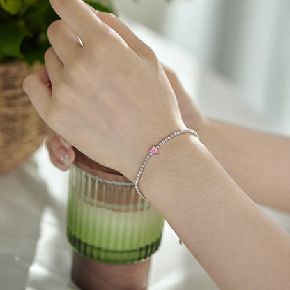 [Bijoux Regalia] Bracelet d'amoureux élégant et romantique en forme de cœur de 0,5 carat