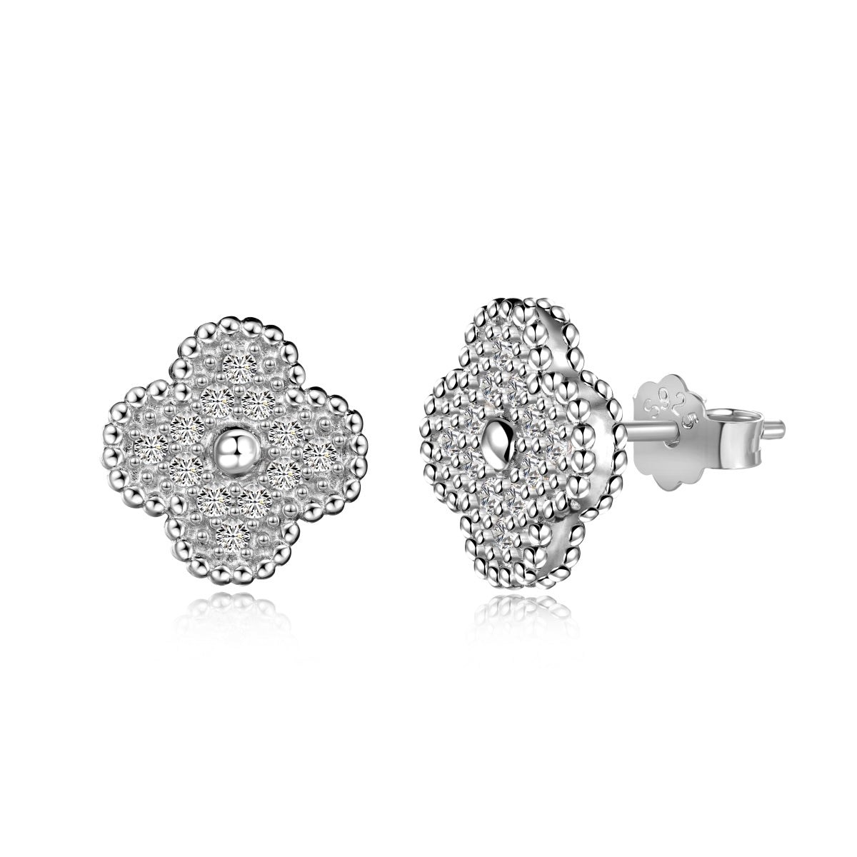 [Regalia jewelry]Four Leaf Clover Fashion Earrings