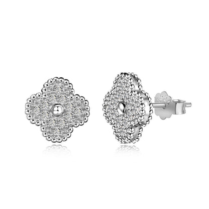 [Regalia jewelry]Four Leaf Clover Fashion Earrings