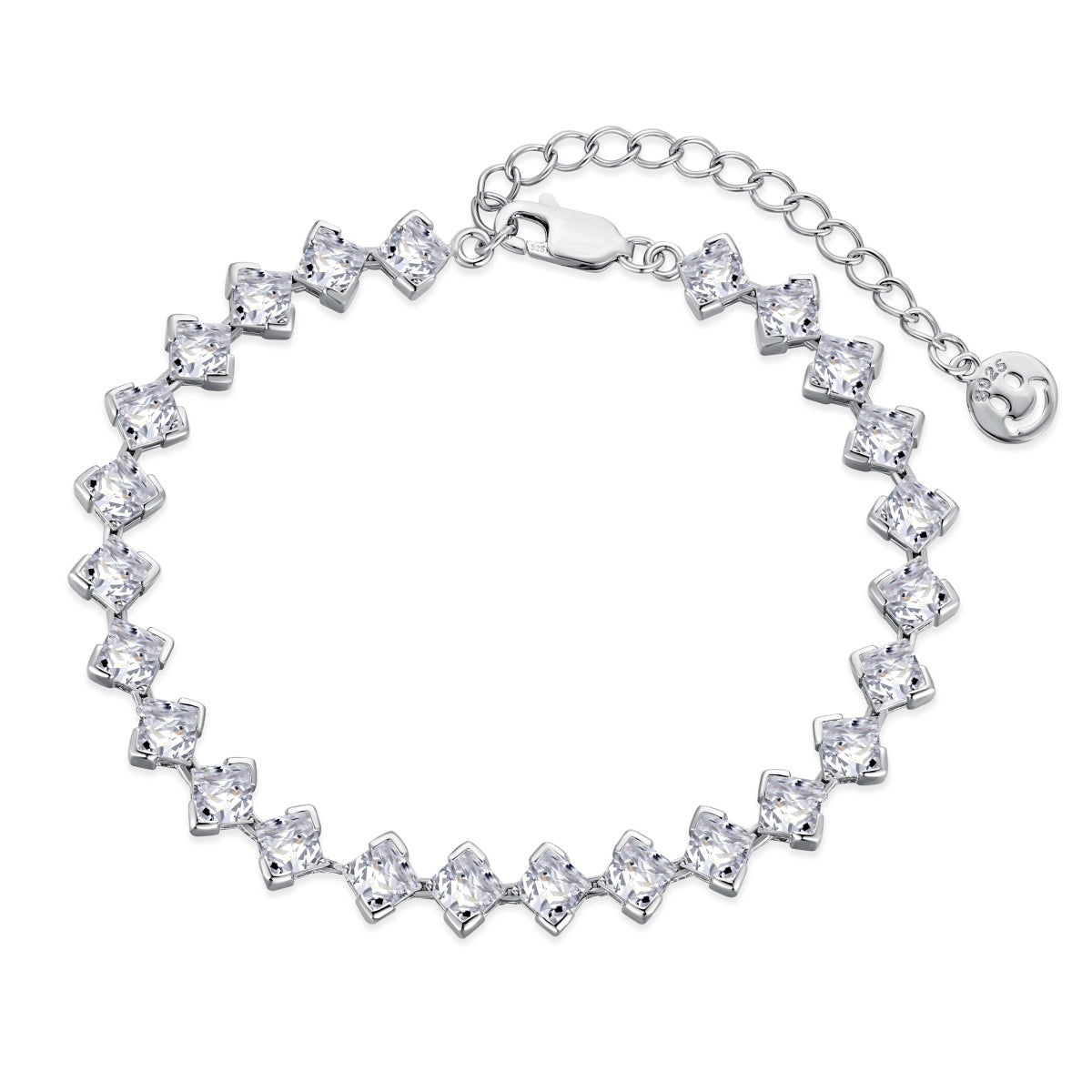 [Bijoux Regalia] Bracelet quotidien orné de 0,5 carat taille princesse