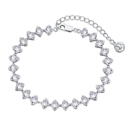 [Bijoux Regalia] Bracelet quotidien orné de 0,5 carat taille princesse