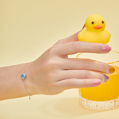 [Bijoux Regalia] Bracelet romantique scintillant en forme de cœur pour amoureux
