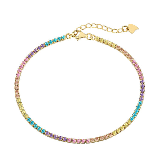 [Bijoux Regalia] Bracelet quotidien éblouissant à coupe ronde colorée