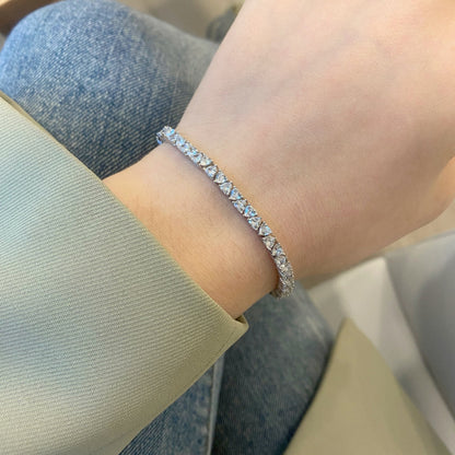 [Bijoux Regalia] Bracelet amoureux éblouissant en forme de cœur romantique