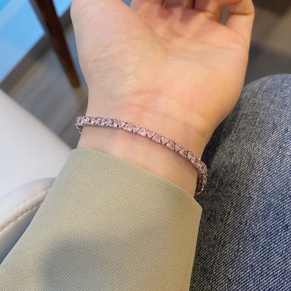 [Bijoux Regalia] Bracelet amoureux éblouissant en forme de cœur romantique