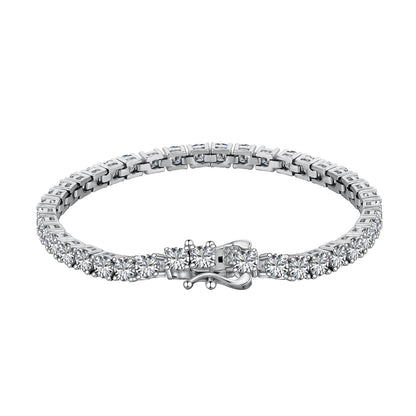 [Bijoux Regalia] Bracelet de tennis luxueux à coupe ronde ornée