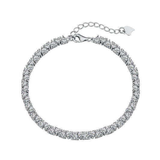 [Bijoux Regalia] Bracelet amoureux éblouissant en forme de cœur romantique