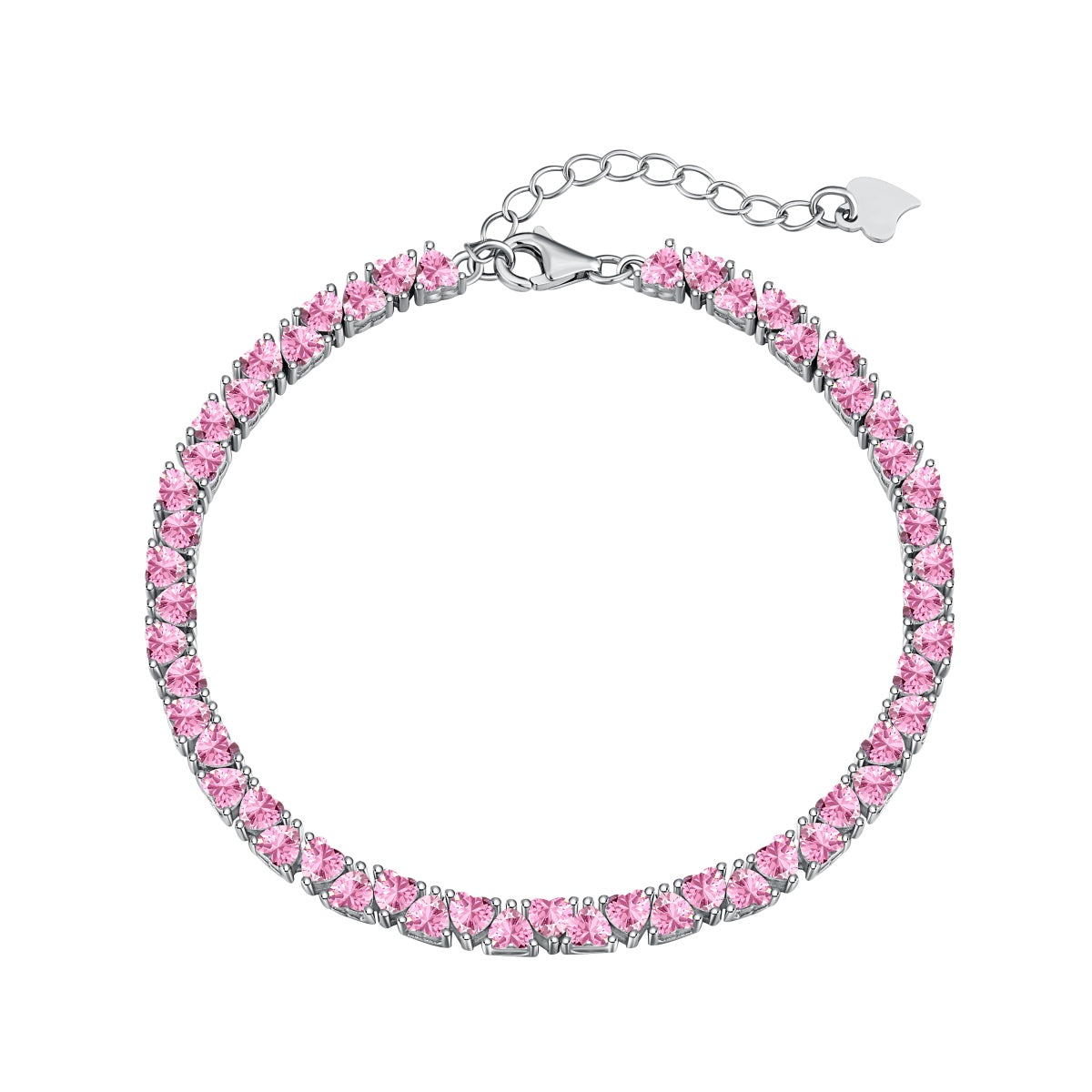 [Bijoux Regalia] Bracelet amoureux éblouissant en forme de cœur romantique